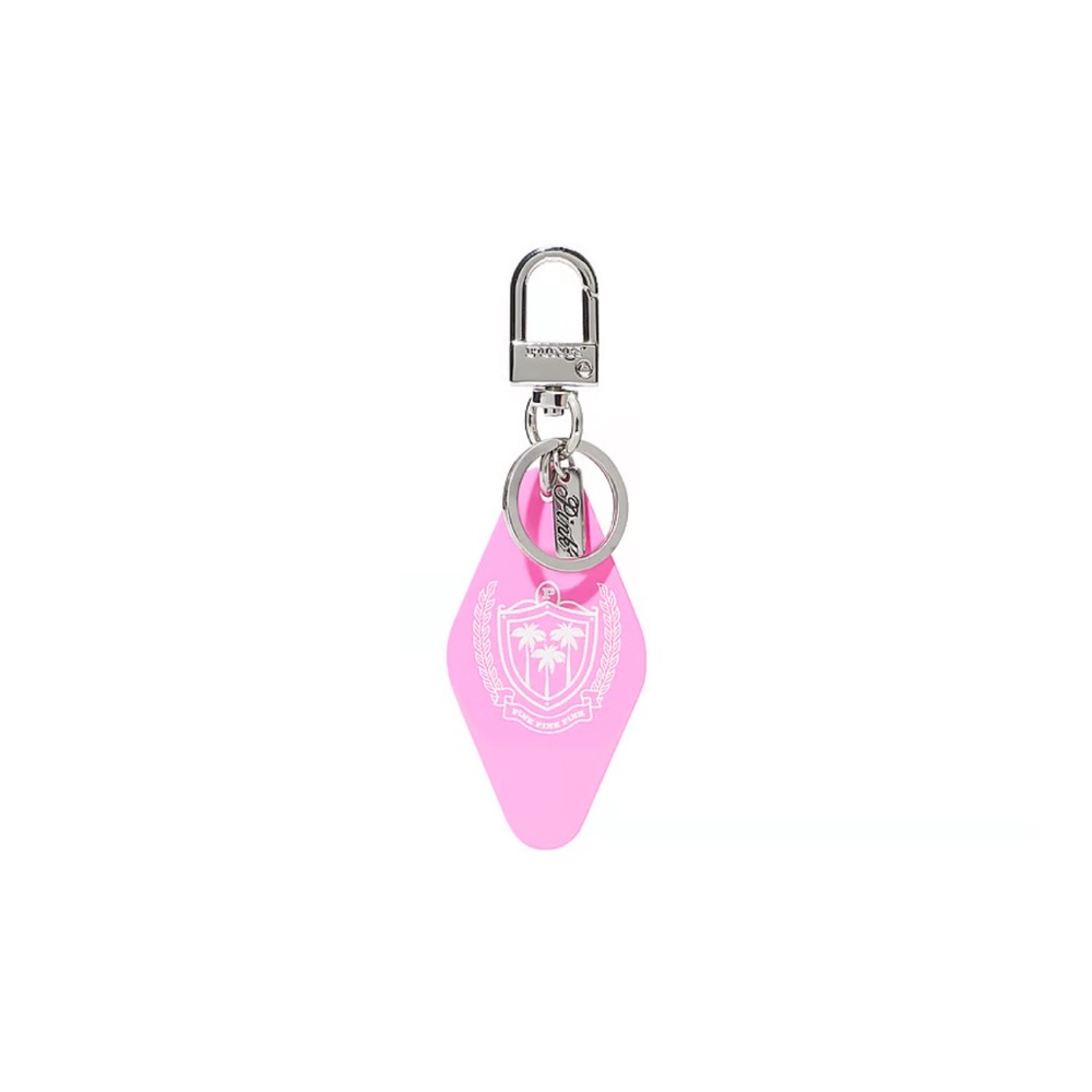Victoria Secret PINK keychain 
Pink and white keychain with a keyring #keychain